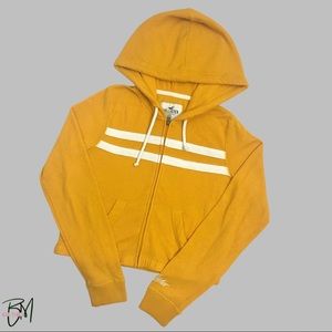 Hollister’s Yellow Cropped Hoodie